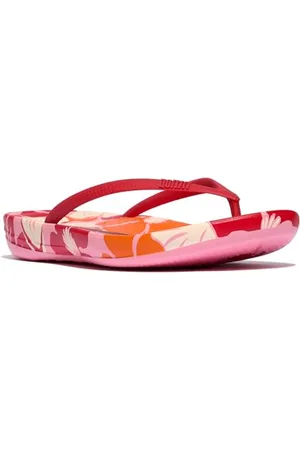 FitFlop Iqushion Flowerz Ergonomic Flip-Flops, Infradito Donna, , 42 EU