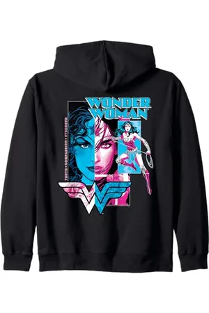 DC Comics Originals DC Wonder Woman Verità Forza Compassione Hero Power Vintage Felpa con Cappuccio