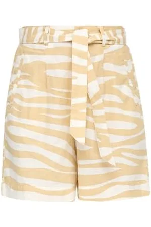 QS by s.Oliver 2146168 Bermuda in Misto Lino, Beige, 50 Donna