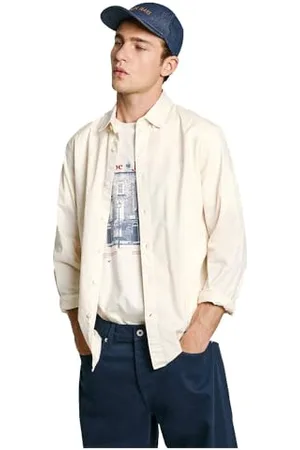 Pepe Jeans Manley Camicia, (Bianco Avorio), XL Uomo