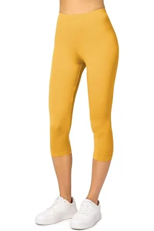 Merry Style Leggins Corti Donna 3/4 Pantaloni Capri Leggins Donna in Viscosa Traspirante, Pantaloncini Fitness Corti per Sportivi o Casual MS10-144 ( , M)