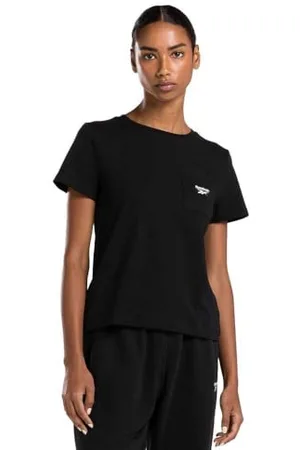 Reebok ID Small Logo T-Shirt, Black, XS Donna
