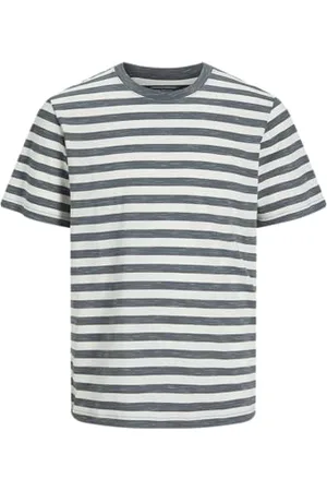 JACK & JONES Jorvarenna Stripe Tee SS Crew Neck, , L Uomo