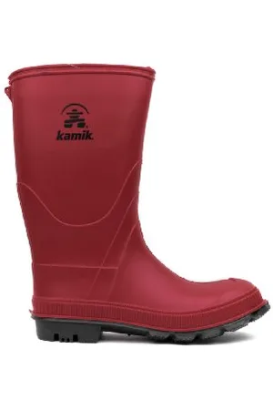 Kamik EK6149 Stivali Unisex - bambino, Rosso (Red), 34