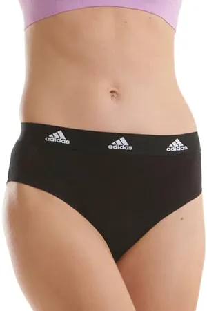 adidas 3 Pezzi Bikini Slip, 3 x Nero, M Donna