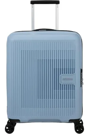 American Tourister Aerostep - Spinner S, Bagaglio a Mano Espandibile, 55 cm, 36/40 L, (Soho Grey)