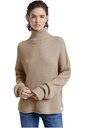 G-Star Donna Loose Turtle Knitted Sweater, (sandstorm D25753-D496-B736), M