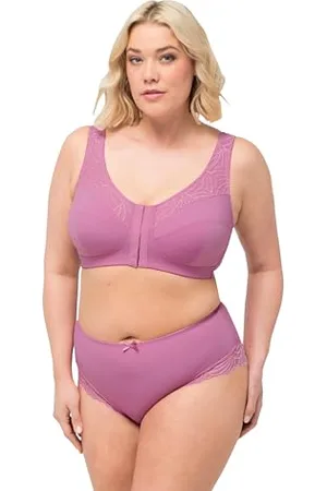 Ulla Popken Reggiseno Kelly, Senza Ferretto, Chiusura Anteriore, C-D 801081, , 100D Donna