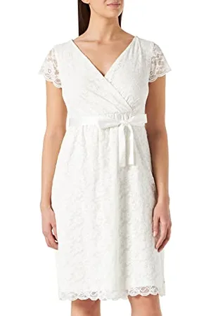 ESPRIT ESPRIT Dress SL Vestito, (off White 110), 42 (Taglia Unica: 36) Donna