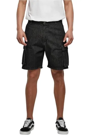 Urban classics Pantaloncini Uomo, Pantaloni Jeans Cargo Uomo in Cotone Biologico, Tasche Cargo Laterali, Disponibili in Diversi Colori, Taglie 28 - 52