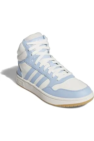 adidas Hoops 3.0 Mid Classic Shoes, Scarpe Donna, Cloud White/Cloud White, 40 EU