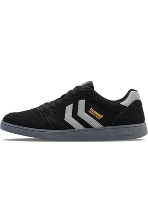 Hummel Handball Perfekt Synth. Suede, Scarpe da Ginnastica Unisex-Adulto, Black/Grey, 41 EU
