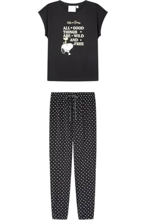 Women secret Long Pyjama Multilicense Happy Snoopy Pigiama, , M Donna
