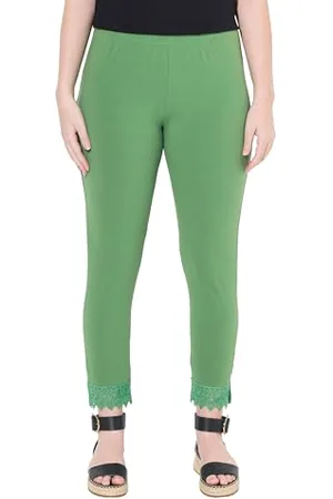 Ulla Popken 7/8-leggings, Saumspitze, Biobaumwolle Leggings 7/8, , 45W x 32L Donna