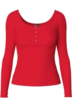 Pieces® Pckitte LS Top Noos BC, , S Donna
