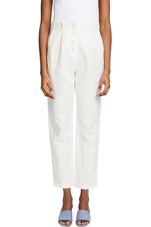 ESPRIT 044EE1B308, Pantaloni Donna, Weiß