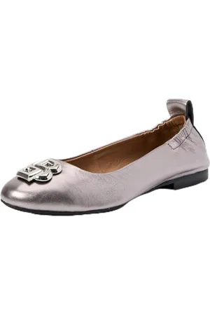 HUGO BOSS Dasy_Ballerina_LMNBB, Donna, Silver, 37 EU