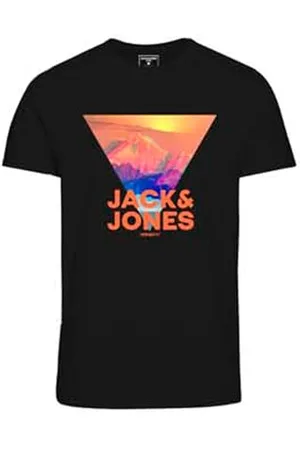 JACK & JONES Jcologo Print Tee SS Crew Neck Fst T-Shirt, , M Uomo
