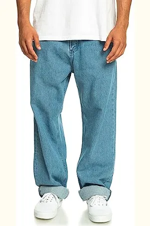 Quiksilver Baggy Nineties Wash Pantaloni, , 33W Uomo