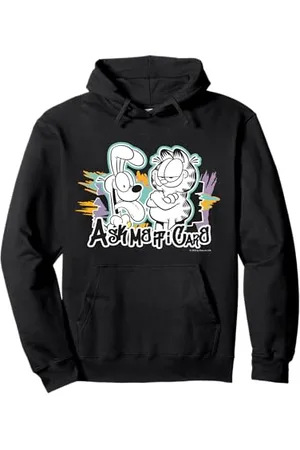Garfield Streetwear Ask Me If I Care Odie Felpa con Cappuccio