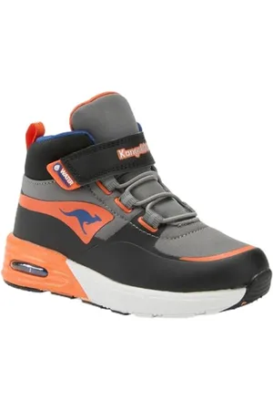 KangaROOS K-XI Creed Mid EV, Scarpe da Ginnastica Unisex-Bambini, Charcoal/Flame, 30 EU
