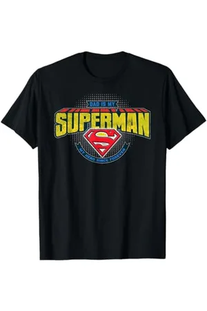 DC Comics Originals Superman DC Logo Festa del Papà Eroe Speciale Papà Classico Maglietta