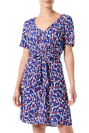 VILA Viruma S/S V-Neck Dress/R Abito Estivo, , 48 Donna
