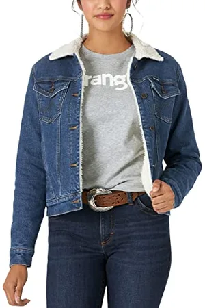 Wrangler Retro Lined Jacket Giacca Foderata in Stile retrò Sherpa, , S Donna