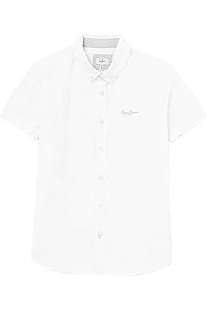 Pepe Jeans Misterton, Camicia Bambini e ragazzi, (White),12 anni