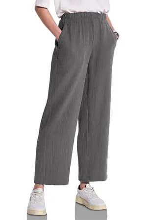Street one A378684 Pantaloni in Mussola Larga, , 44W x 30L Donna