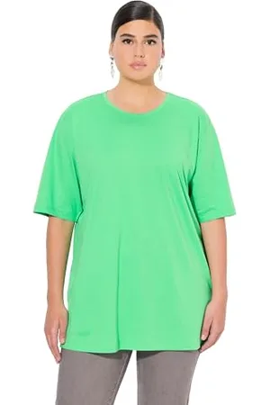 Ulla Popken T-Shirt, Rundhalsausschnitt, Relaxed, Halbarm Maglietta, , 60/62 IT Donna