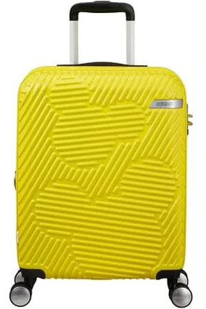 American Tourister Mickey Clouds, Spinner S, bagagli a mano espandibile, 55 cm, 38/45 L, (Mickey Electric Lemon)