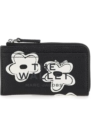 Marc Jacobs The Top Zip Multi Wallet, Portafogli Donna, Nero/Bianco, One Size
