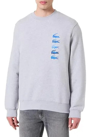Lacoste Sh3581 Felpa, Argento Cina, XL Uomo