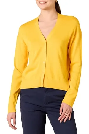 Amazon Maglione Cardigan Squadrato Corto Leggero con Scollo a V Donna, , M