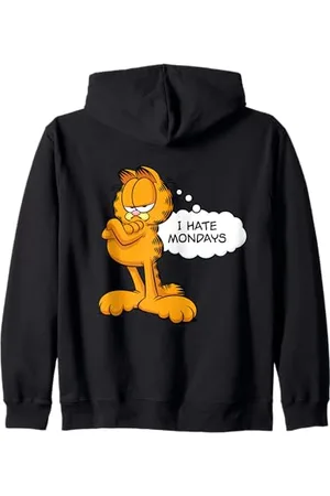 Garfield Odio il lunedì Felpa con Cappuccio