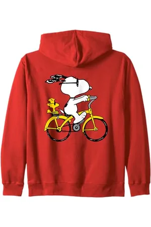 Peanuts Bicicletta da equitazione Snoopy & Woodstock Felpa con Cappuccio
