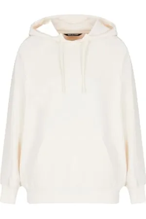 Armani Exchange Arte Sella, Monogram Tape Detail Felpa con Cappuccio, , L Donna