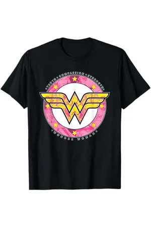DC Comics Originals Logo vintage DC Wonder Woman Girl Power Truth Strength Hero Maglietta
