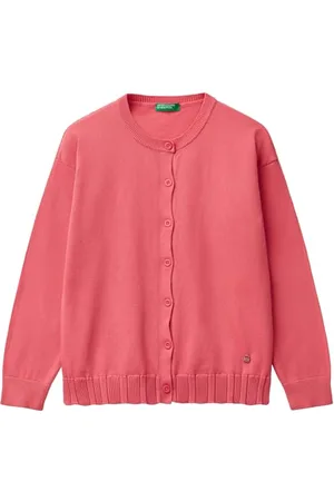Benetton Maglia Coreana M/L 1098C500R Maglione Cardigan, , 120 cm Bambina