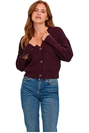 VERO MODA Vmlea - Cardigan Noos Con Scollo A V, Maglione Donna, , S