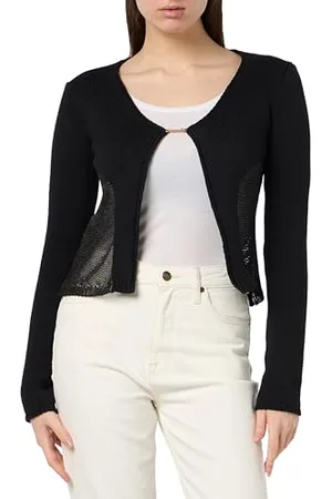 Pinko SCANNO Cardigan Rete Patch Effetto Nudo Maglione, , S Donna