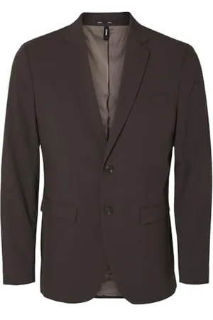 SELECTED Slhslim-Liam BLZ Flex Noos Blazer, Torta al Cioccolato, 48 Uomo