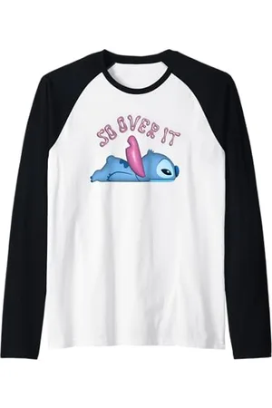 Disney Lilo & Stitch Bubble Pop "So Over It" Stitch Maglia con Maniche Raglan