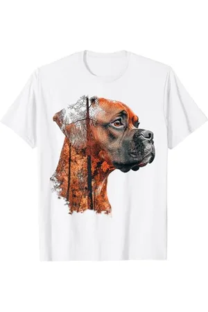 DogtastiQ Boxer con illustrazione di cane Maglietta