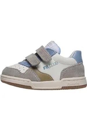 Falcotto Sneakers in Pelle e Suede, Bianco-Grigio 18