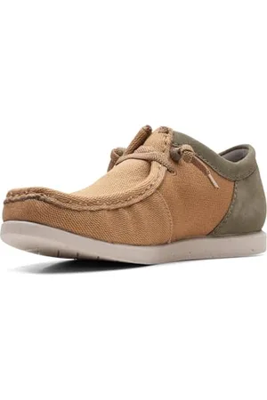 Clarks Shacrelite Moc, Oxford Uomo, Sabbia Scuro Combi, 45 EU Stretta