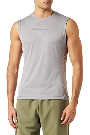 Champion Athletic C-Tech Quick Dry Poly Mesh Side Piping S/L Canotta, , S Uomo