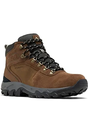 Columbia Newton Ridge Plus 2 Suede WP, Scarponi da trekking alta Uomo, Dark Brown/Dark Grey , 40.5 EU