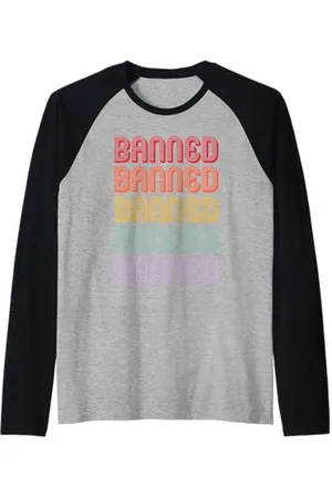 Banned Retro Vietato Maglia con Maniche Raglan